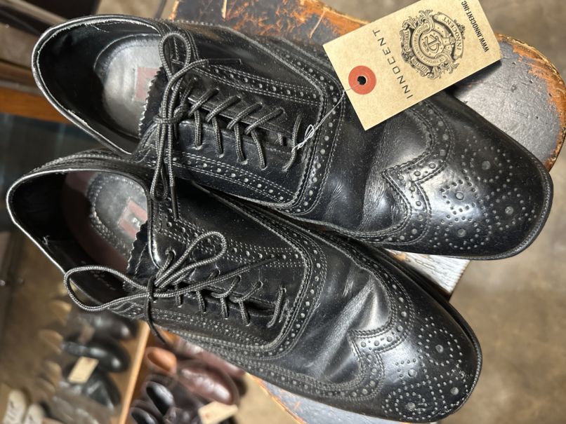 109814 「FLORSHEIM」レザーシューズ  内羽根 SIZE 9