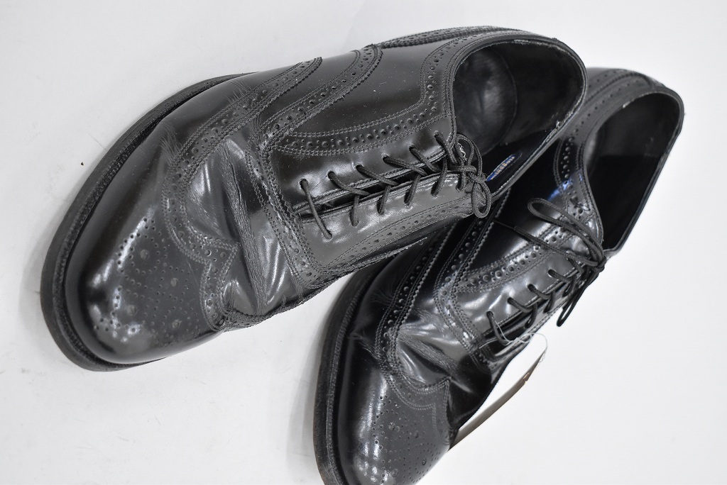 109811 「FLORSHEIM」レザーシューズ  内羽根 WING TIP SIZE 9