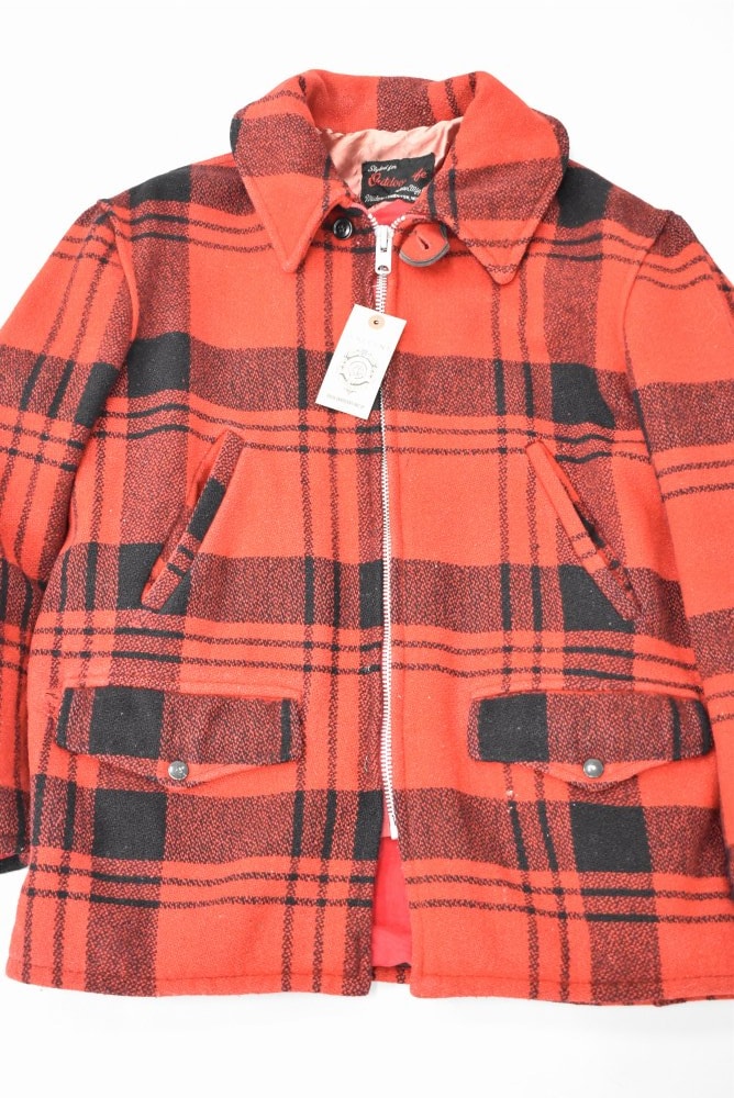 109338 ヴィンテージ 60s 「Outdoor Life」ハンティングジャケット フィールドジャケット RED チェック