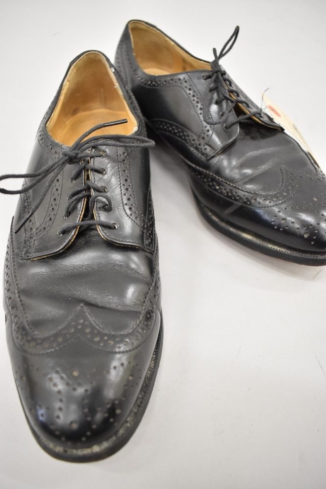 109915 「Johnston & Murphy」レザーシューズ  外羽根 SIZE 8 1/2