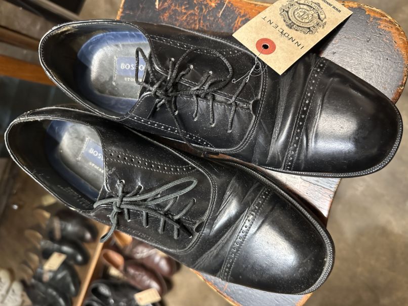 109904 「BOSTONIAN」レザーシューズ  内羽根 SIZE 8 D