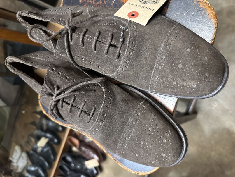 109919 「Velasca」レザーシューズ スウェード 内羽根 SIZE 41 1/2