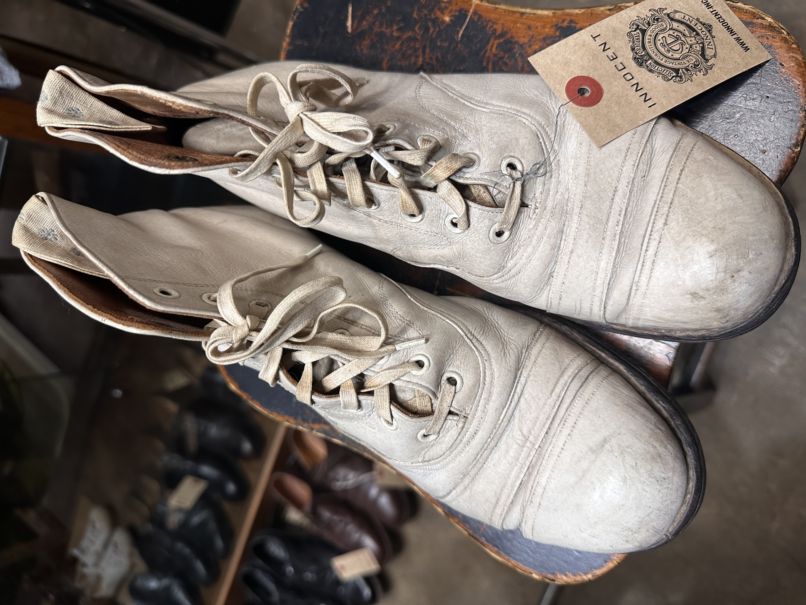 109843「THE BROTHER  CRICHET BOOTS」LEATHER SIZE 7