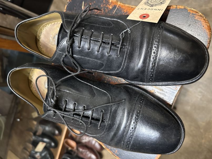 109566 「JOHNSTON & MURPHY」レザーシューズ  内羽根 SIZE 8 1/2