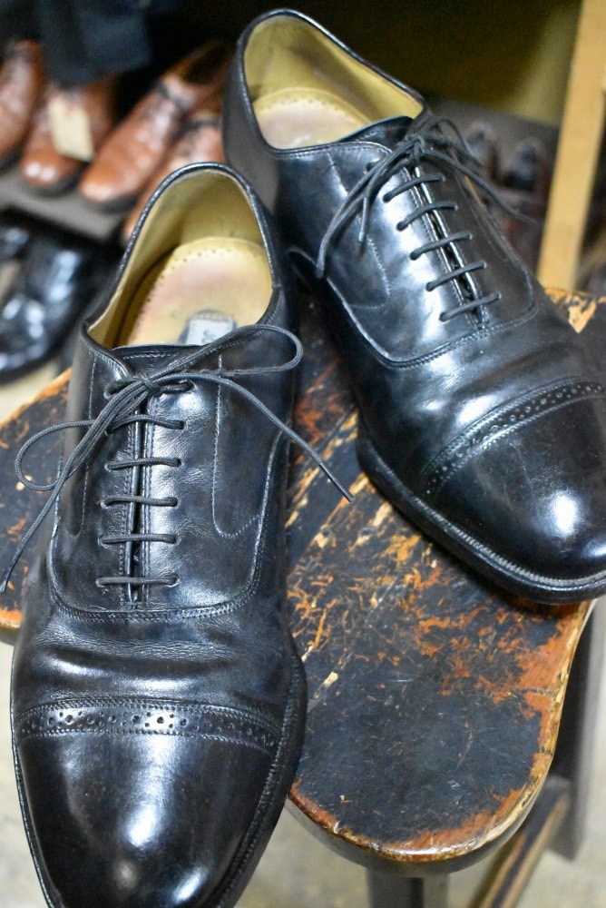 109566 「JOHNSTON & MURPHY」レザーシューズ  内羽根 SIZE 8 1/2