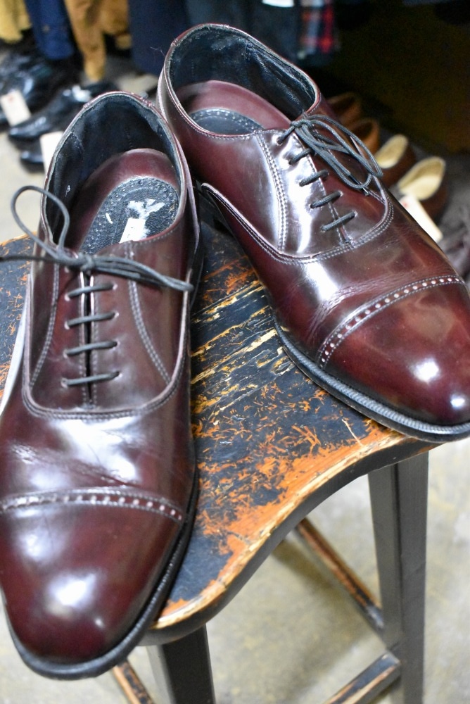 109574「FLORSHEIM」ストレートチップ シューズ 内羽根 SIZE 8 1/2