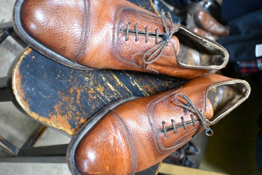 109568「FLORSHEIM」70s-80s キャップトゥ シューズ 内羽根 SIZE 10