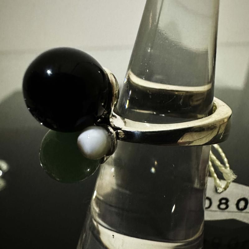 SL-230 「SPACE LAB」 シルバーリング オニキス　アベンチュリ