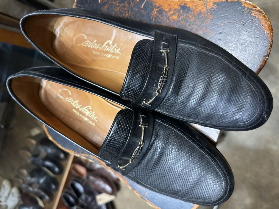 109600 「CARLOS SANTOS」ローファー レザーシューズ SIZE 9
