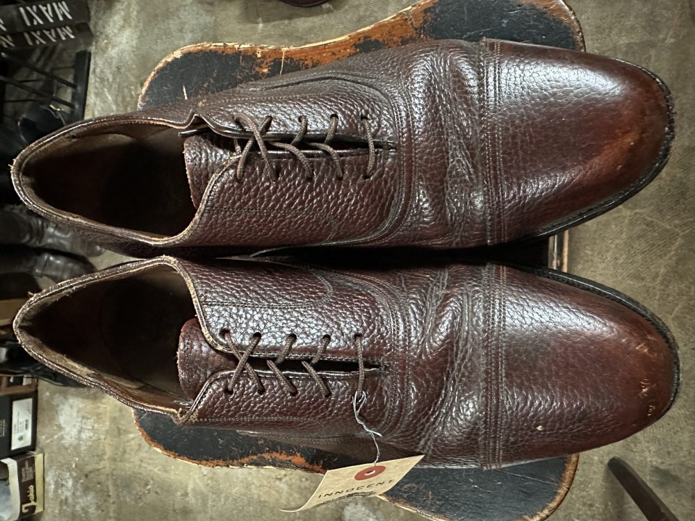 109598 「FLORSHEIM 」ストレートチップ レザーシューズ SIZE 10E