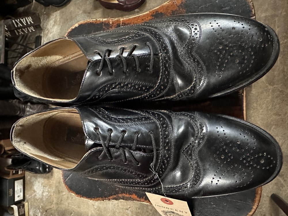109590 「STAFFORD」ウィングチップ ビジネスシューズ  レザーシューズ SIZE 9D