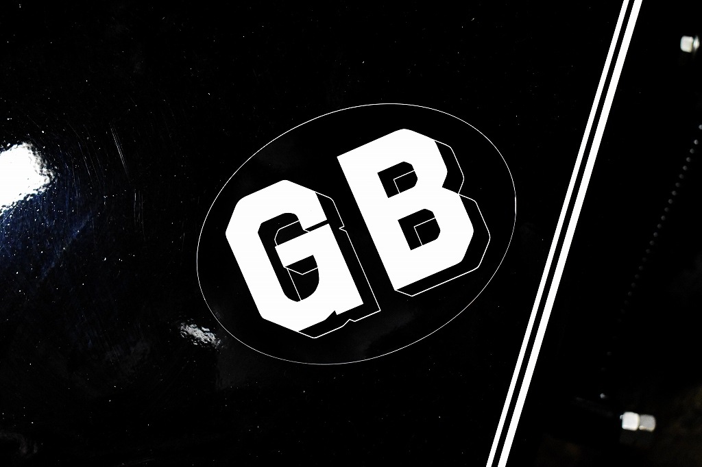 UKシリーズ・ステッカー　「GB」　カスタム　シール