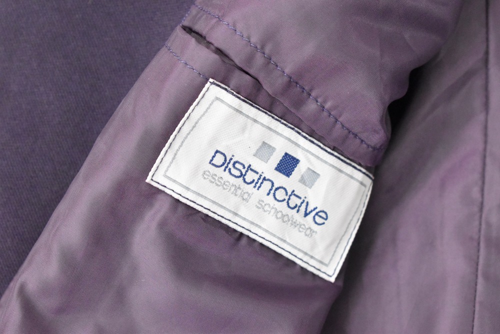 109234  [TA]ヴィンテージ 「Distinctive」スクールジャケット MADE IN ENGLAND 紫
