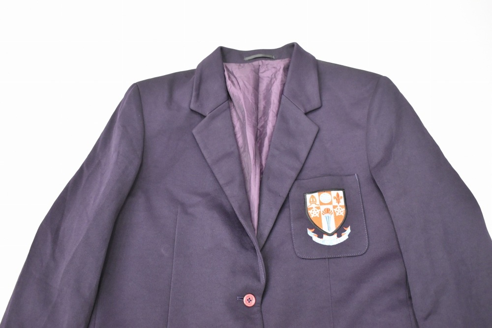 109234  [TA]ヴィンテージ 「Distinctive」スクールジャケット MADE IN ENGLAND 紫