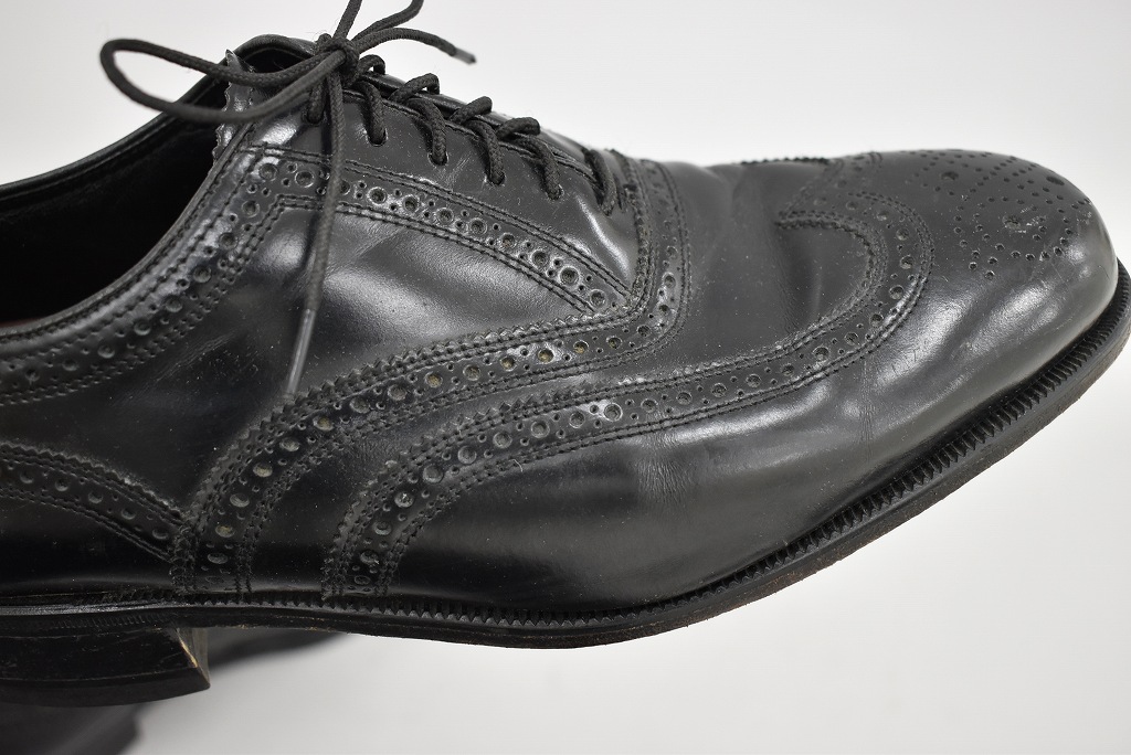 109814 「FLORSHEIM」レザーシューズ  内羽根 SIZE 9