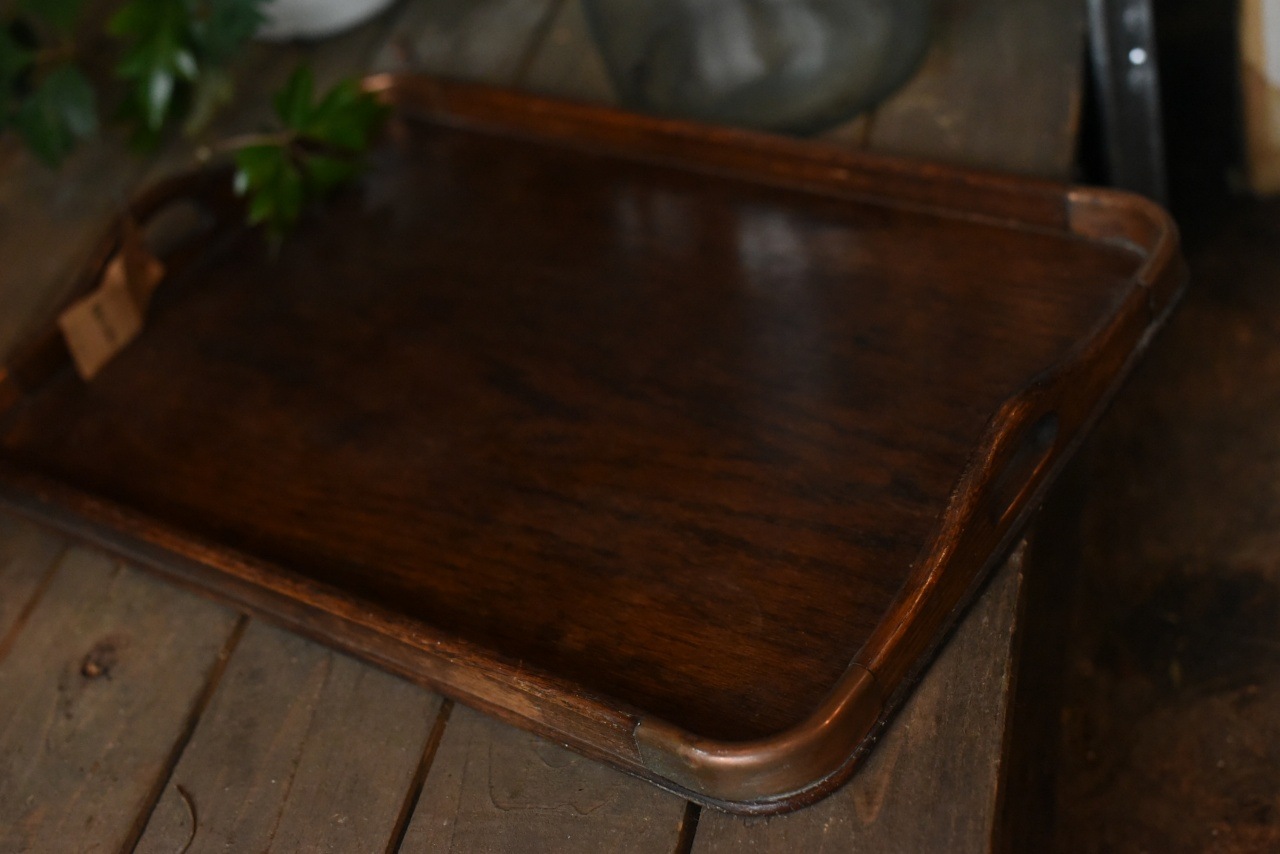 2758  ヴィンテージ　ウッドトレイ　英国