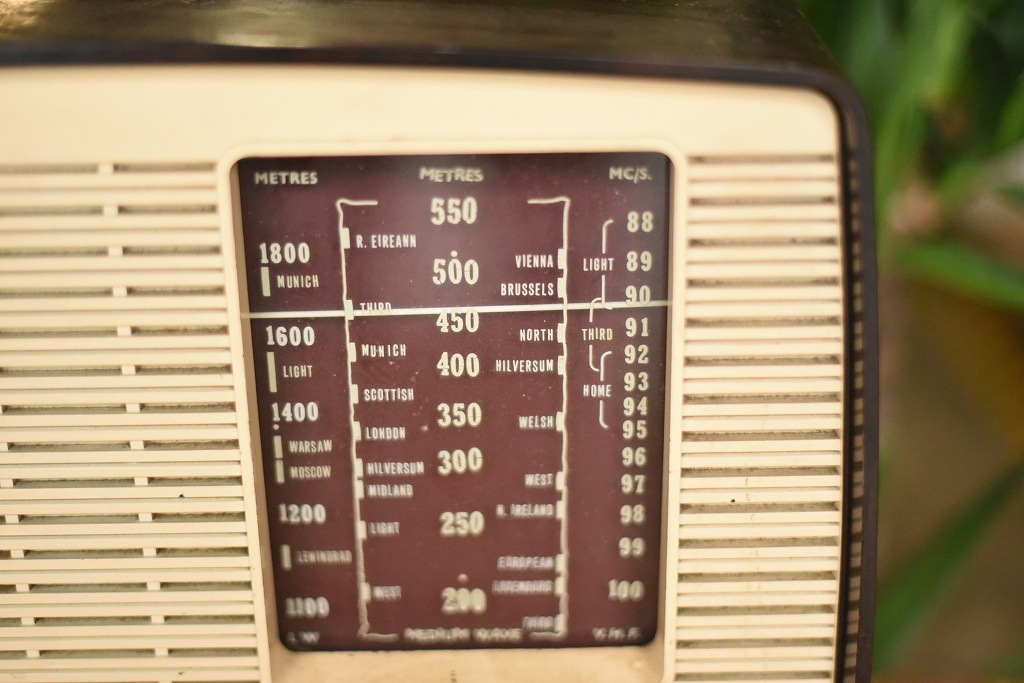 103698 UKヴィンテージ　「FERGUSON Co., LTD.」 ラジオ　MADE IN ENGLAND 英国　