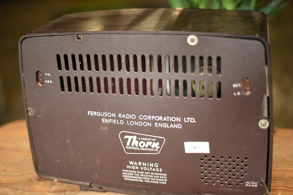 103698 UKヴィンテージ　「FERGUSON Co., LTD.」 ラジオ　MADE IN ENGLAND 英国　
