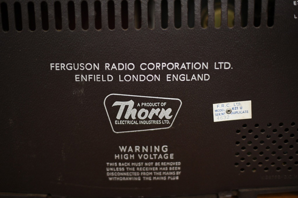 103698 UKヴィンテージ　「FERGUSON Co., LTD.」 ラジオ　MADE IN ENGLAND 英国　