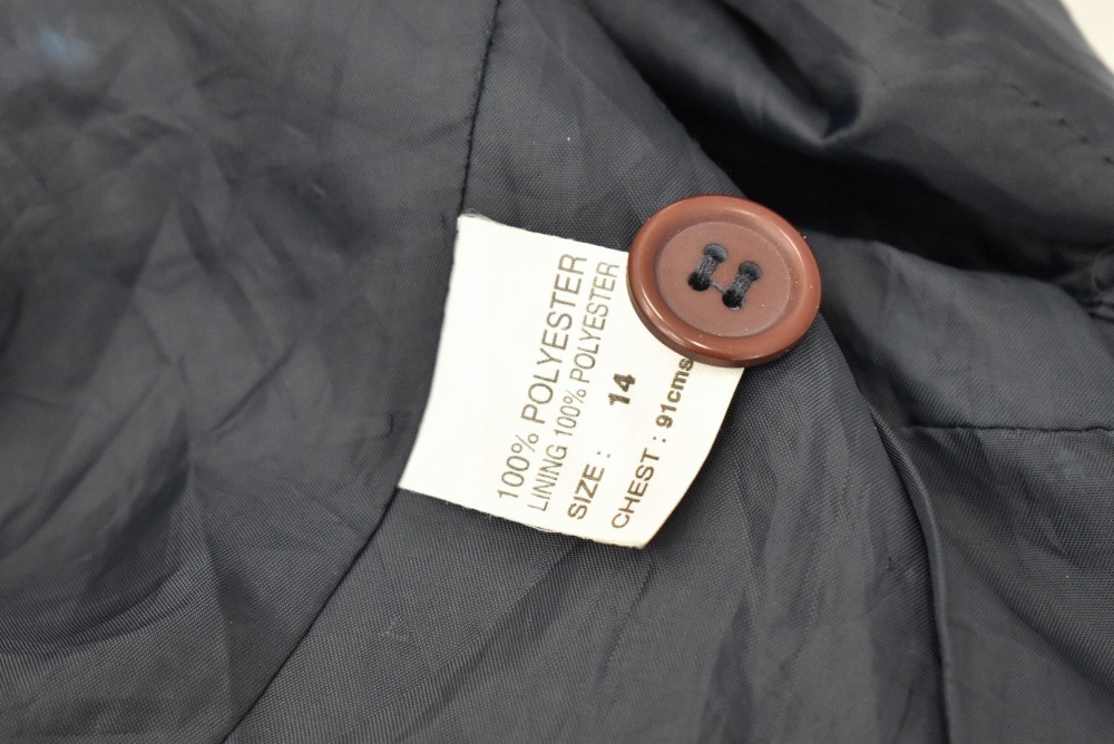 109239  [TA]ヴィンテージ 「Viscount」スクールジャケット MADE IN ENGLAND 黒