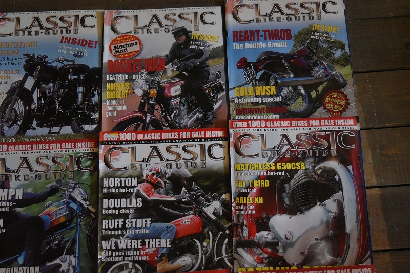 B0882 「CLASSIC BIKE GUIDE」 クラシックバイクガイド 12冊セット　ヴィンテージ　モーターサイクル誌　古本　雑誌