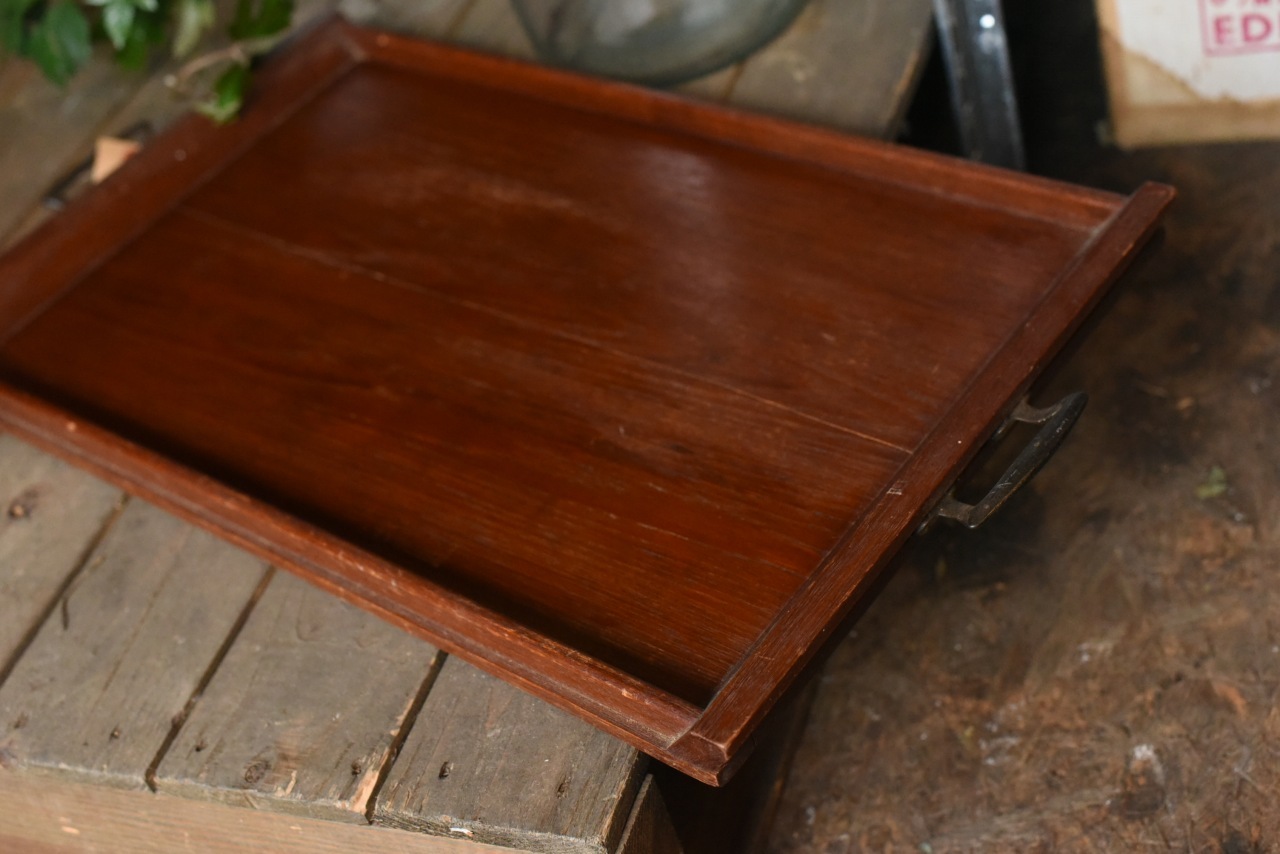 2754  ヴィンテージ　ウッド　トレイ　トレー　英国