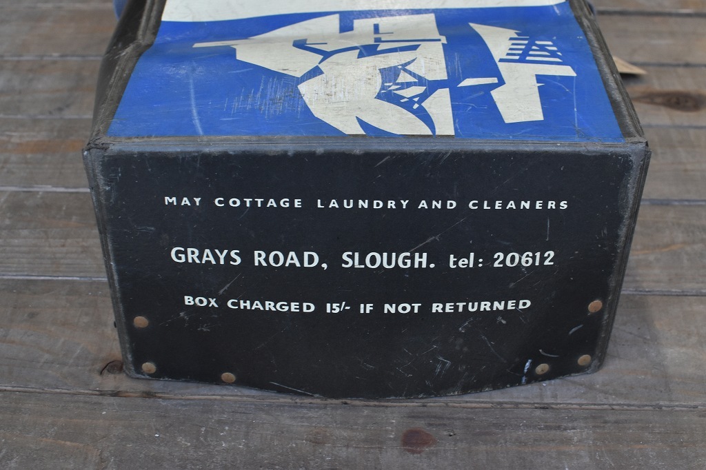 106672 ヴィンテージ　ランドリーボックス　英国　VINTAGE LAUNDRY BOX