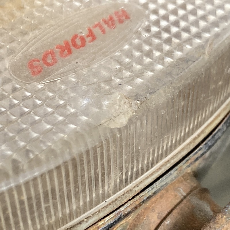 107353 ヴィンテージ　「HALFORDS」英国 HALFORDS REVERSING LAMP ハルフォード リバーシングランプ　パーツ　英国 MADE IN ENGLAND