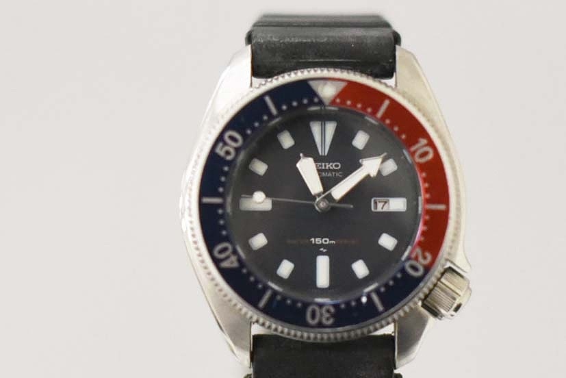 SEIKO 自動巻き時計 150m ダイバーズ　4205 ペプシ セイコー 150mダイバー 4205-015K ペプシベゼル 自動巻 昭和55年