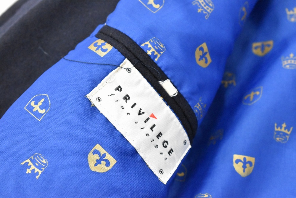 109238  [TA]ヴィンテージ 「PRIVILEGE」スクールジャケット MADE IN ENGLAND 黒