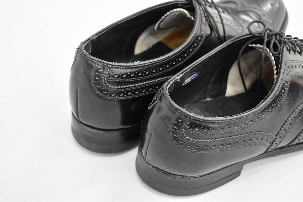 109811 「FLORSHEIM」レザーシューズ  内羽根 WING TIP SIZE 9