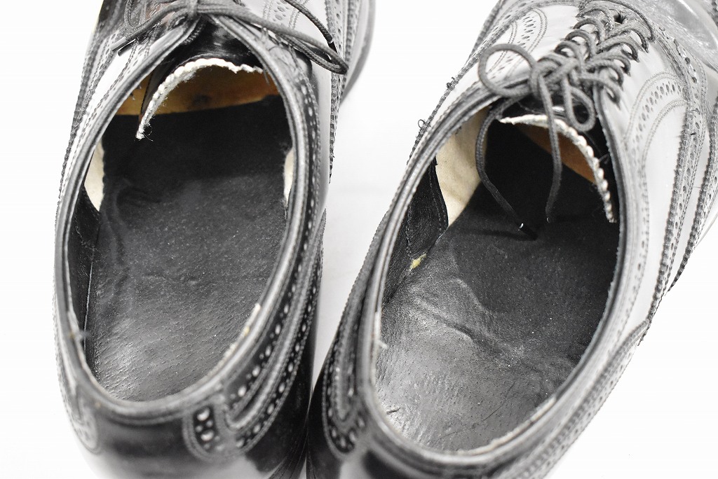 109811 「FLORSHEIM」レザーシューズ  内羽根 WING TIP SIZE 9