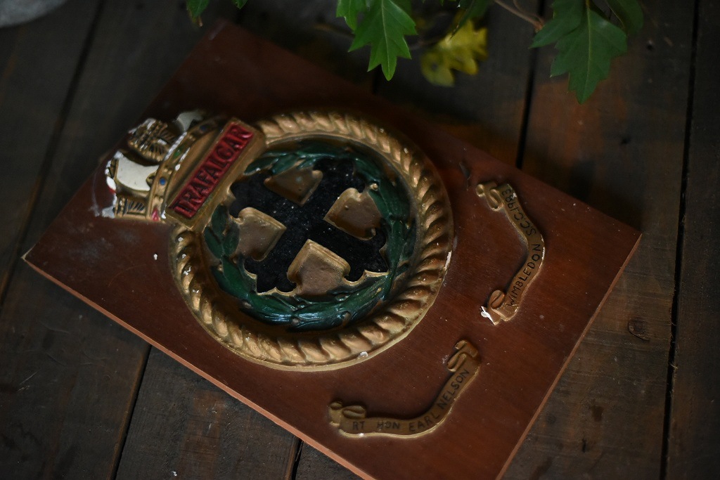 101204 ヴィンテージ　トロフィー　表彰楯　 英国製　MADE IN ENGLAND