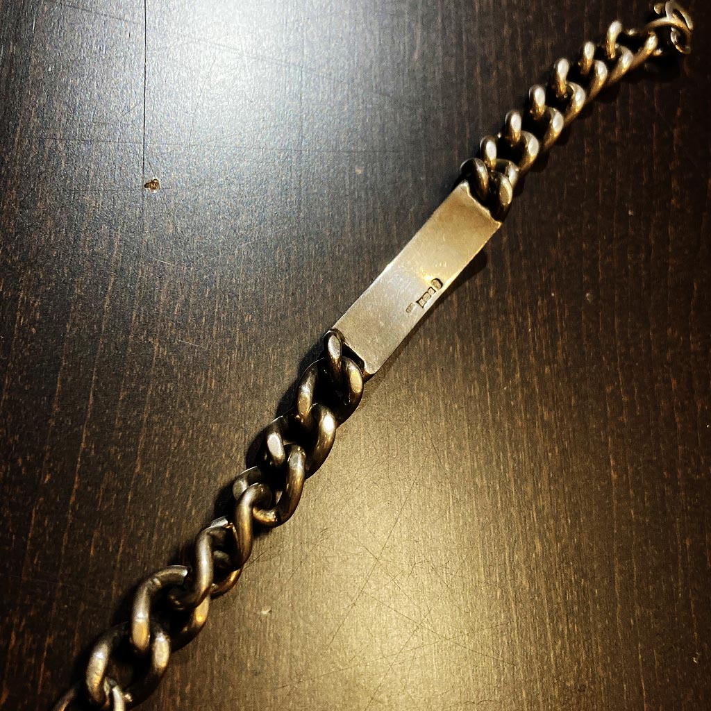 108134　シルバー　「ANTONY」 ブレスレット　STERLING SILVER 925 MADEin ENGLAND ジュエリー