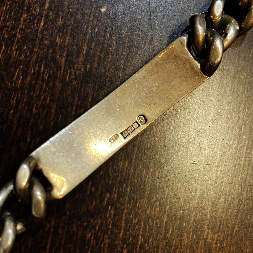 108134　シルバー　「ANTONY」 ブレスレット　STERLING SILVER 925 MADEin ENGLAND ジュエリー