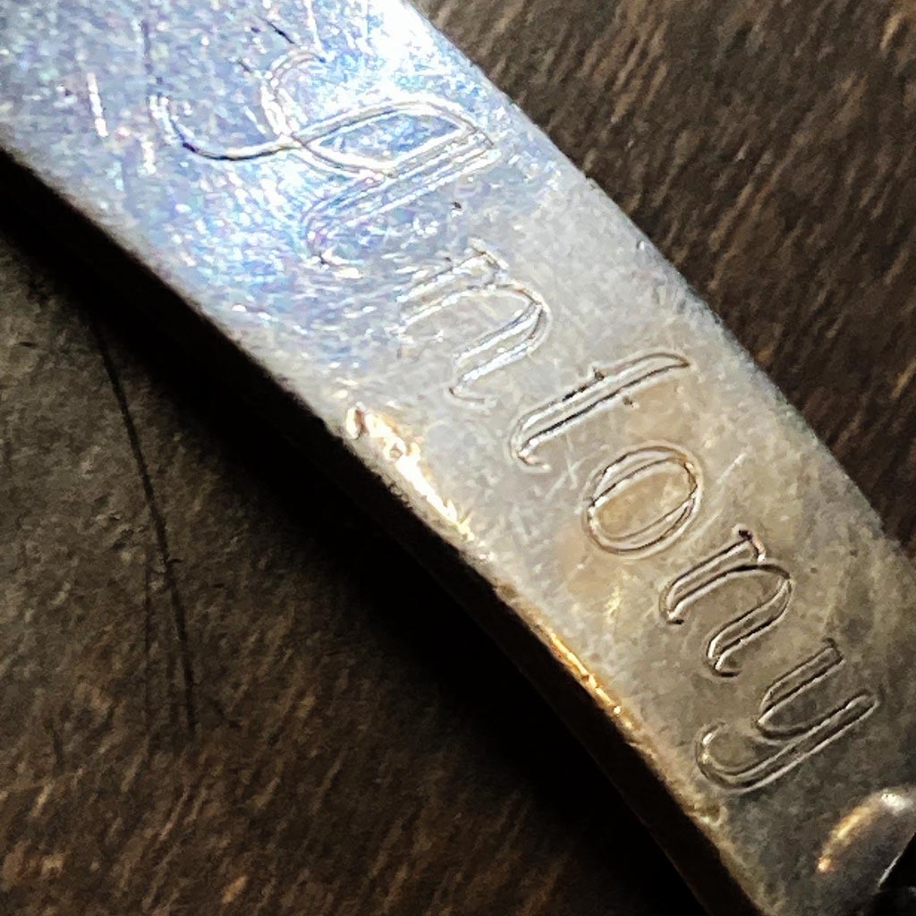 108134　シルバー　「ANTONY」 ブレスレット　STERLING SILVER 925 MADEin ENGLAND ジュエリー