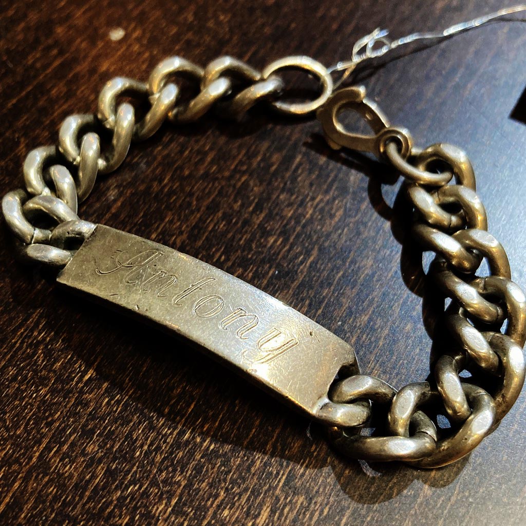 108134　シルバー　「ANTONY」 ブレスレット　STERLING SILVER 925 MADEin ENGLAND ジュエリー