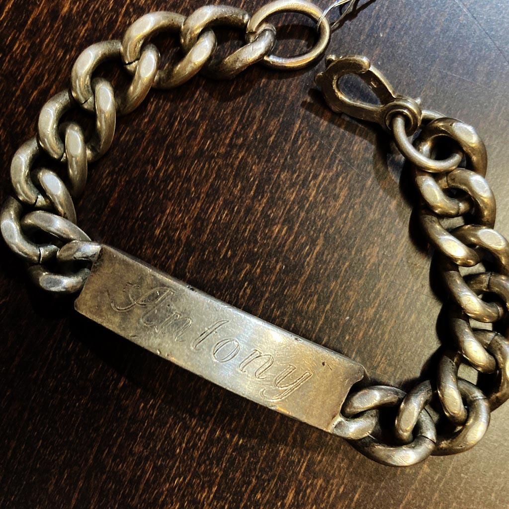 108134　シルバー　「ANTONY」 ブレスレット　STERLING SILVER 925 MADEin ENGLAND ジュエリー