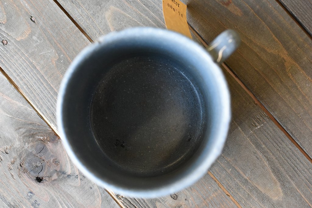 103842 ヴィンテージ ホーロー製　ビックマグ　ミルクパン　ホットポット　鍋　MADE IN ENGLAND　英国