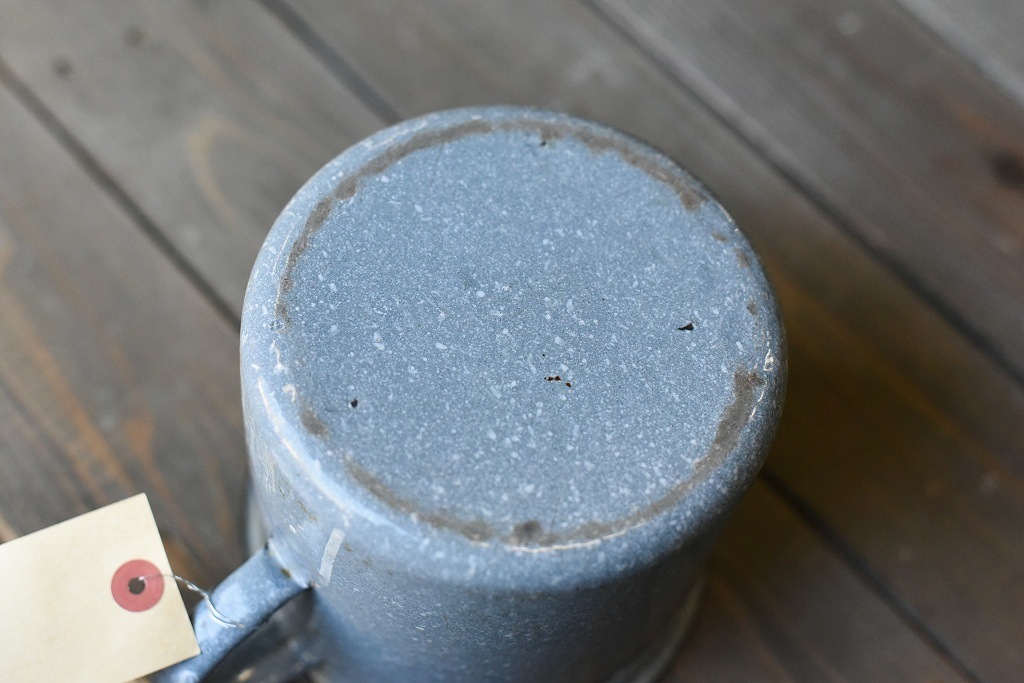 103842 ヴィンテージ ホーロー製　ビックマグ　ミルクパン　ホットポット　鍋　MADE IN ENGLAND　英国