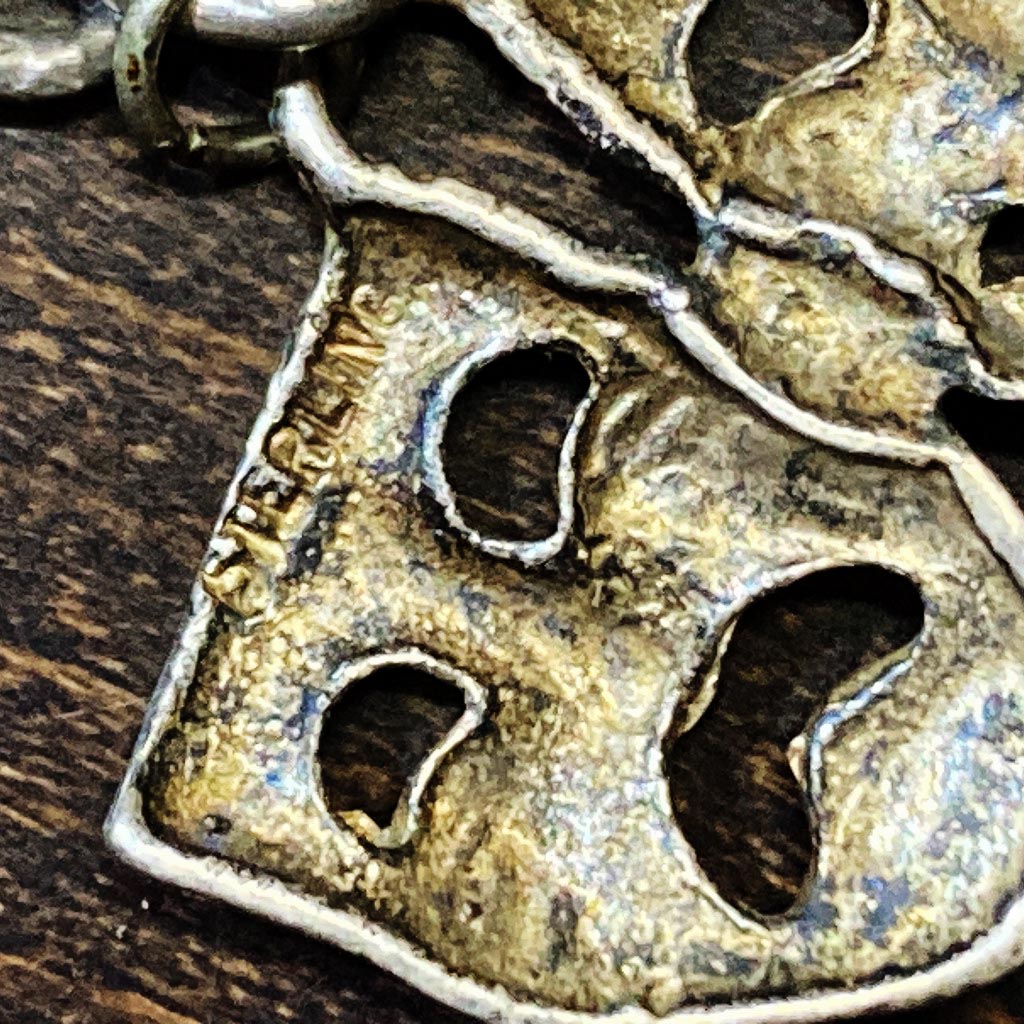 108136 「TWO FACE」 1950's スターリング シルバー925 ブレスレット　STERLING SILVER 925 MADEin USA ジュエリー