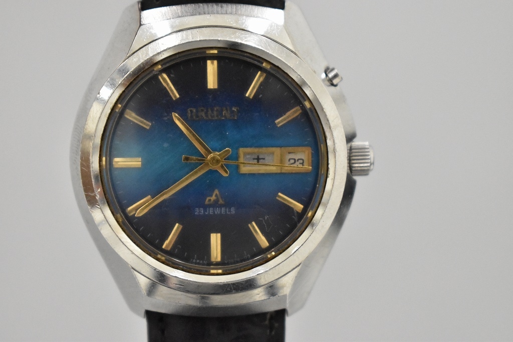 108957 腕時計  「ORIENT Chrono Ace Mexican」オリエント クロノエース メキシカン シェル文字盤 手巻き