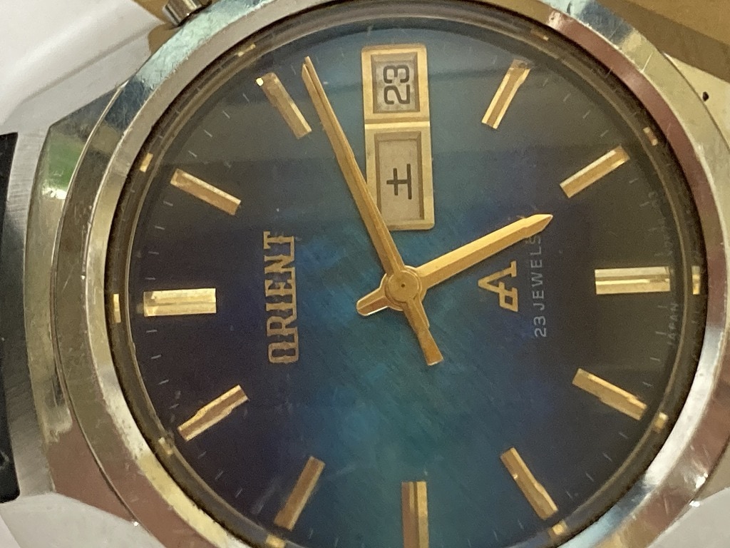 108957 腕時計  「ORIENT Chrono Ace Mexican」オリエント クロノエース メキシカン シェル文字盤 手巻き