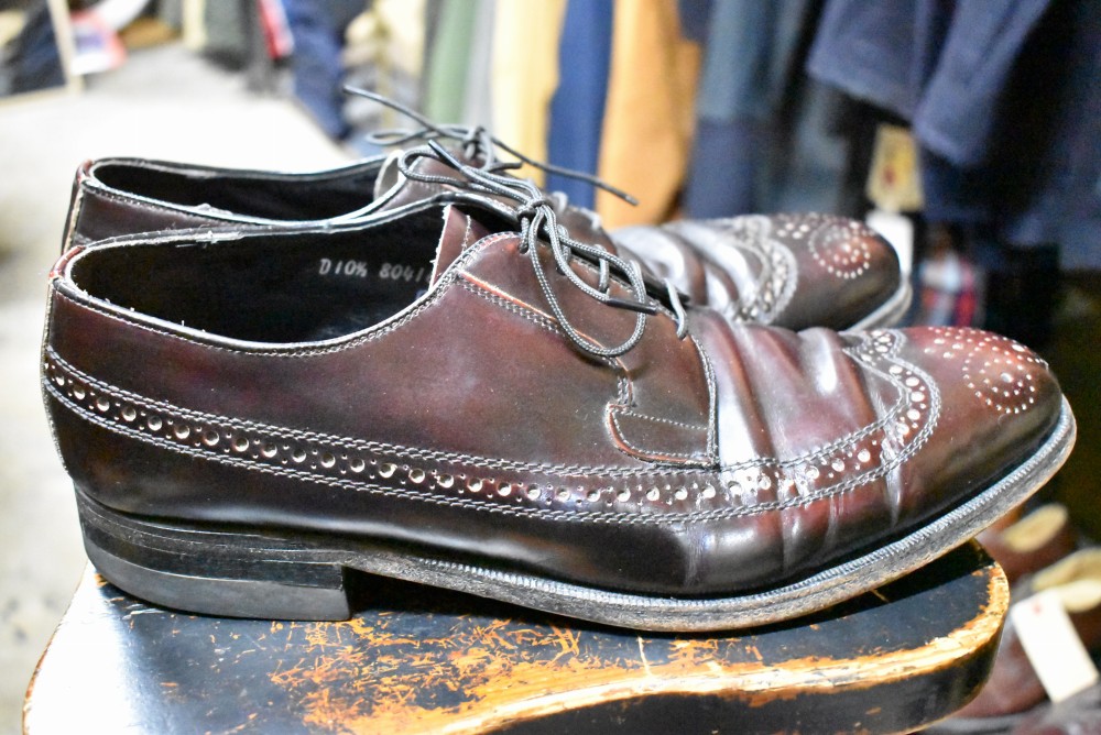 109575「SRITION BOOT SHOP」ウィングチップ シューズ 外羽根 SIZE 10 1/2 made in canada