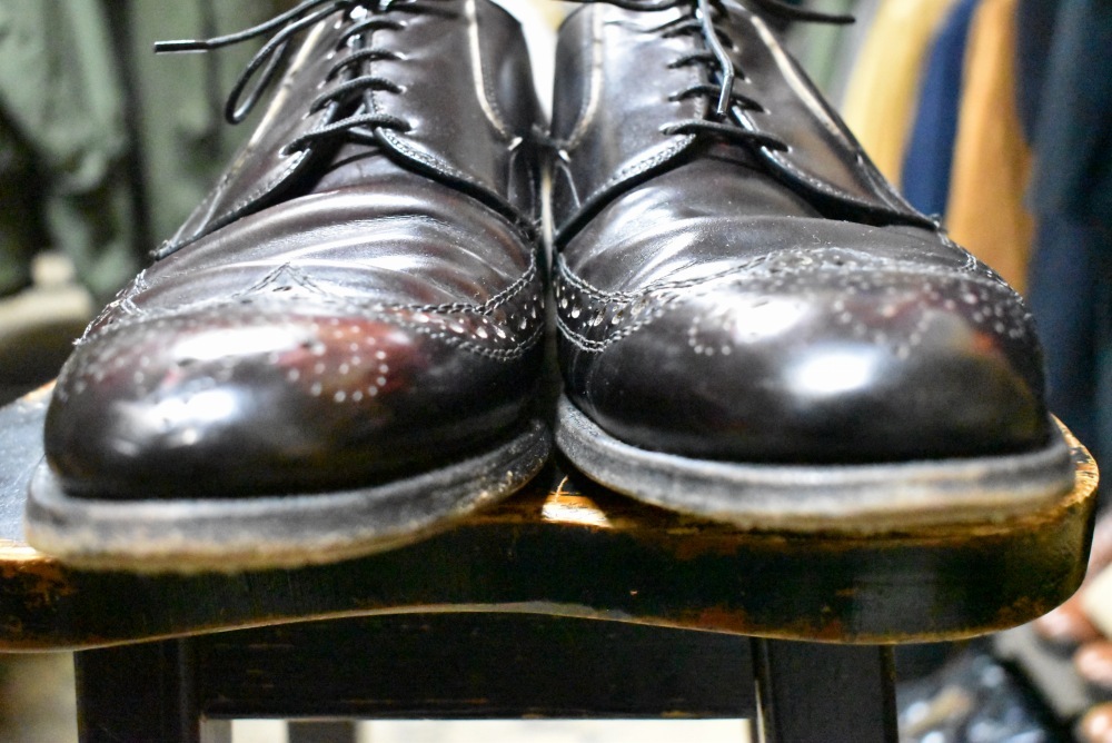 109575「SRITION BOOT SHOP」ウィングチップ シューズ 外羽根 SIZE 10 1/2 made in canada