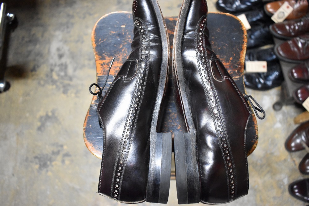 109575「SRITION BOOT SHOP」ウィングチップ シューズ 外羽根 SIZE 10 1/2 made in canada