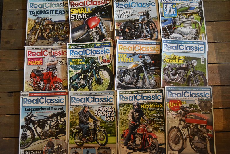 B0884 「Real Classic」 リアルクラシック　12冊セット　ヴィンテージ　モーターサイクル誌　古本　雑誌