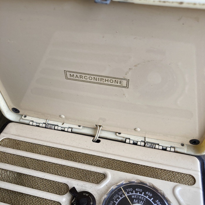106358 ヴィンテージ　「MARCONIPHONE MODEL P20B」　ラジオ　英国 MADE IN ENGLAND