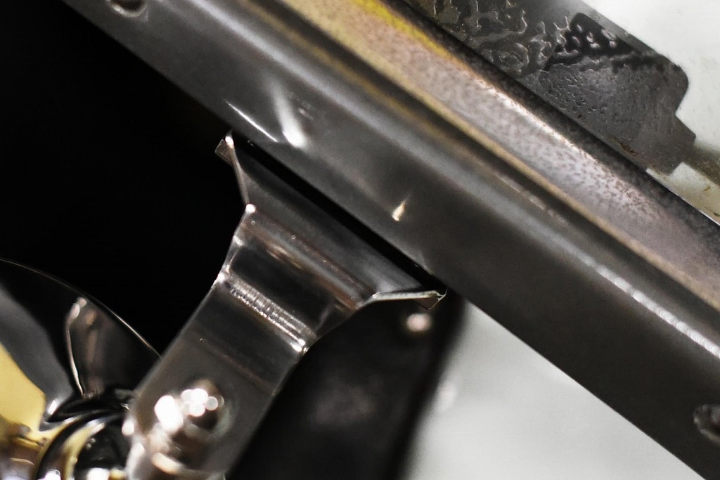 106588 「No.947」　英国 ENGLAND Clamp On Mirror クランプミラー　レクタングル　クラシックカー　旧車　ミラー