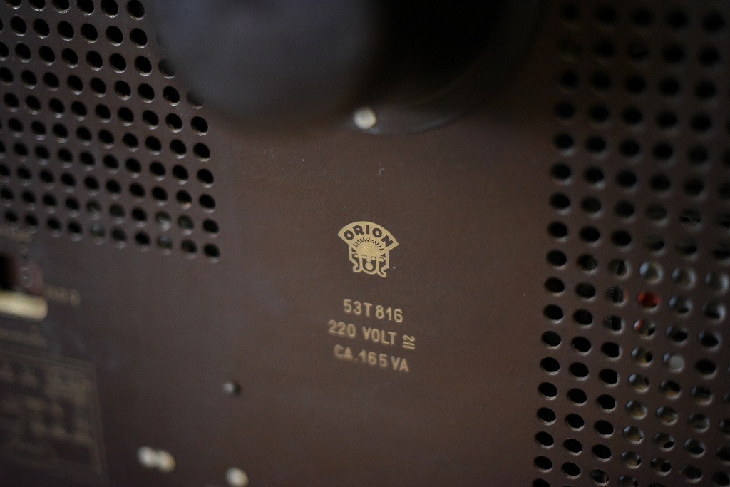 104924 ヴィンテージ　「ORION 53T816」　ブラウン管テレビ